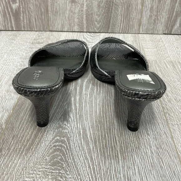 East 5th Slip On Sandal Heeled Reptile Snakeskin Print 8M - Picture 4 of 13